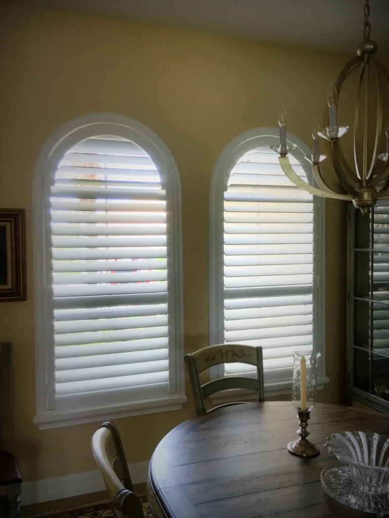 arched islander series shutters