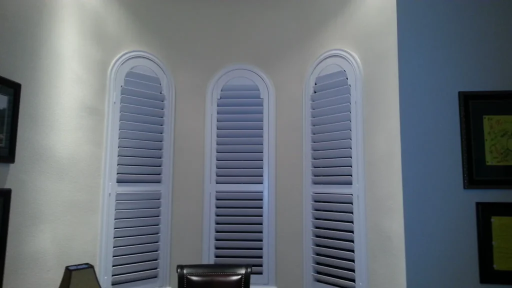 islander pvc series shutters for home office