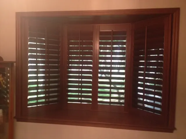 atlantic wood shutters stained