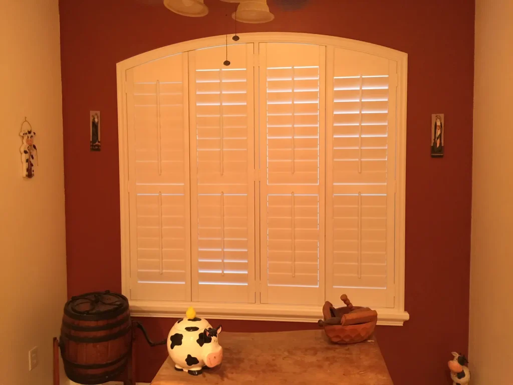 white islander series pvc shutters