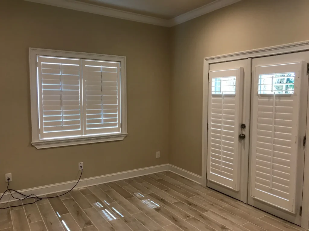 custom window shutters for window and door