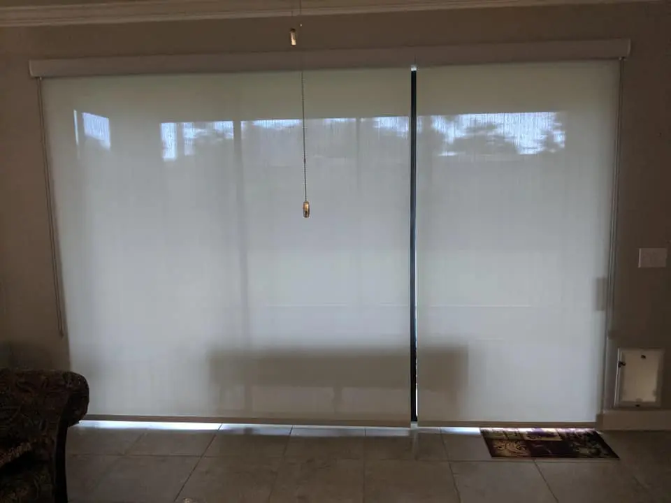 custom solar shade for large window